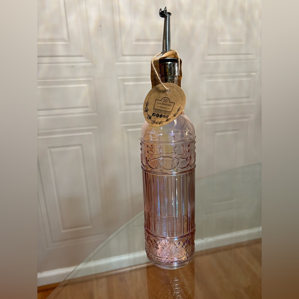 Brand New 10 Strawberry Street Oil  & Vinegar bottle White 12”